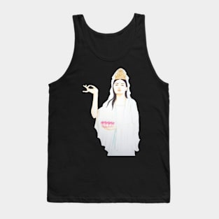 Kwan Yin, Goddess of Love and Compassion- Light Purple Tank Top